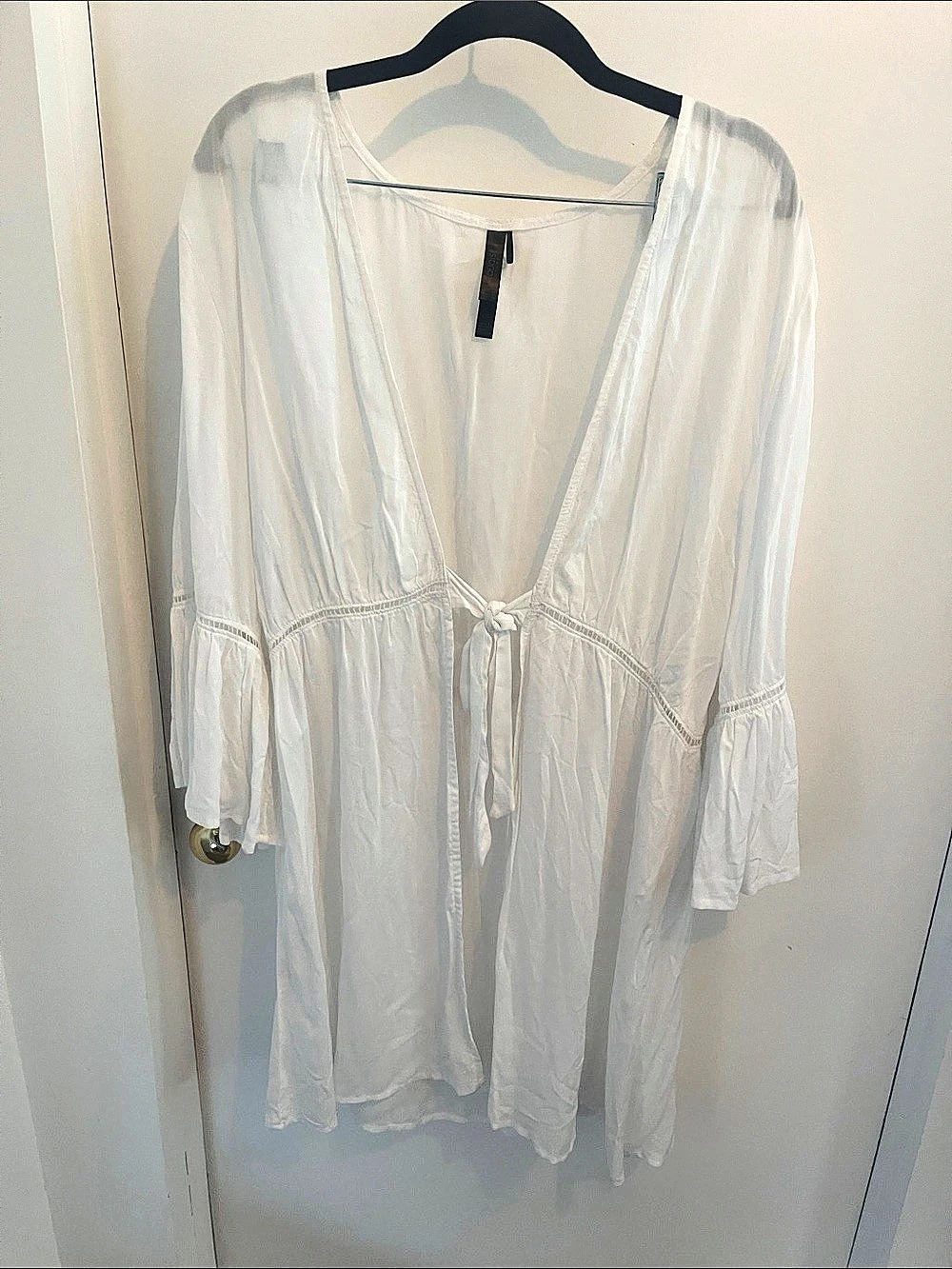 Turquoise White Mini Dress Size Large Like New